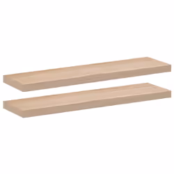 vidaXL Floating Shelves Wall Shelf Display Storage Shelf Rack Engineered Wood - 90 x 23.5 x 4 cm/ 2 pcs