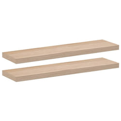 vidaXL Floating Shelves Wall Shelf Display Storage Shelf Rack Engineered Wood - 90 x 23.5 x 4 cm/ 2 pcs