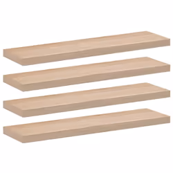 vidaXL Floating Shelves Wall Shelf Display Storage Shelf Rack Engineered Wood - 90 x 23.5 x 4 cm/ 4 pcs