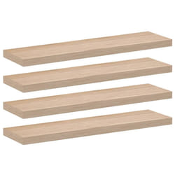 vidaXL Floating Shelves Wall Shelf Display Storage Shelf Rack Engineered Wood - 90 x 23.5 x 4 cm/ 4 pcs