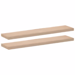 vidaXL Floating Shelves Wall Shelf Display Storage Shelf Rack Engineered Wood - 110 x 23.5 x 4 cm/ 2 pcs