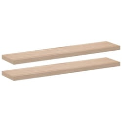vidaXL Floating Shelves Wall Shelf Display Storage Shelf Rack Engineered Wood - 110 x 23.5 x 4 cm/ 2 pcs
