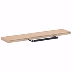 vidaXL Floating Shelves Wall Shelf Display Storage Shelf Rack Engineered Wood - 110 x 23.5 x 4 cm/ 2 pcs - Additional view 4