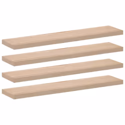vidaXL Floating Shelves Wall Shelf Display Storage Shelf Rack Engineered Wood - 110 x 23.5 x 4 cm/ 4 pcs