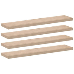 vidaXL Floating Shelves Wall Shelf Display Storage Shelf Rack Engineered Wood - 110 x 23.5 x 4 cm/ 4 pcs