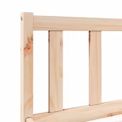 vidaXL Bed Frame Home Bedstead Bed Base Mattress Foundation Solid Pinewood - natural, 100 x 210 cm - Additional view 6