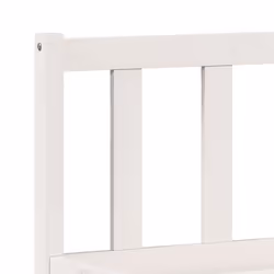 vidaXL Bed Frame Home Bedstead Bed Base Mattress Foundation Solid Pinewood - white, 200 x 220 cm - Additional view 6
