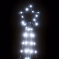 vidaXL Christmas Tree Light 363 LEDs Warm White 182 cm Christmas light - cold white - Additional view 8