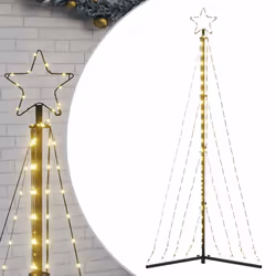 vidaXL Christmas Tree Light 339 LEDs Cold White 187 cm Christmas light - warm white