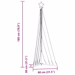 vidaXL Christmas Tree Light 339 LEDs Cold White 187 cm Christmas light - cold white