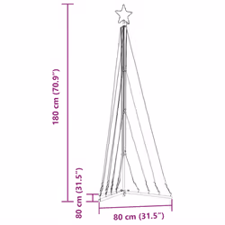 vidaXL Christmas Tree Light 339 LEDs Cold White 187 cm Christmas light - multicolour