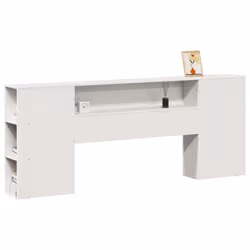 VidaXL 855622, White, Pinewood, 180 cm, 1860 mm, 82 cm, 240 mm