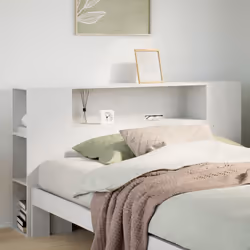 VidaXL 855634 headboard/footboard White - Additional view 2