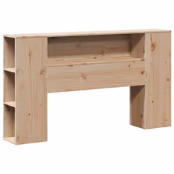 vidaXL Headboard with Storage Bed Header Bed Headboard 120 cm Solid Wood Pine