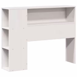 vidaXL Headboard with Storage Bed Headboard Decor White 100 cm Solid Wood Pine