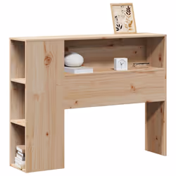 vidaXL Headboard with Storage Bed Header Bed Headboard 90 cm Solid Wood Pine