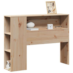 vidaXL Headboard with Storage Bed Header Bed Headboard 90 cm Solid Wood Pine