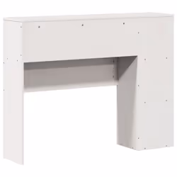 vidaXL Headboard with Storage Bed Headboard Decor White 75 cm Solid Wood Pine - Additional view 5