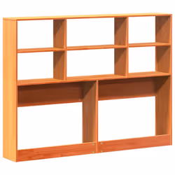 vidaXL Headboard with Storage Bed Headboard Wax Brown 160 cm Solid Wood Pine - Additional view 5