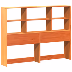 vidaXL Headboard with Storage Bed Headboard Wax Brown 150 cm Solid Wood Pine