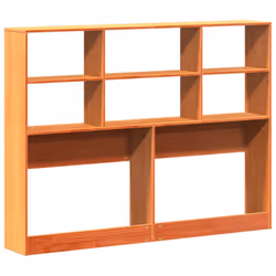 vidaXL Headboard with Storage Bed Headboard Wax Brown 140 cm Solid Wood Pine - Additional view 5