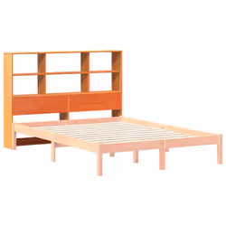 vidaXL Headboard with Storage Bed Headboard Wax Brown 120 cm Solid Wood Pine - Additional view 6