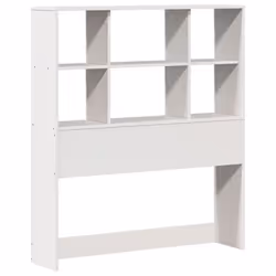 vidaXL Headboard with Storage Bedroom Bed Header White 90 cm Solid Wood Pine