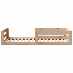 vidaXL Bed Frame without Mattress Bed Base Bedstead 80x200 cm Solid Wood Pine - Additional view 4