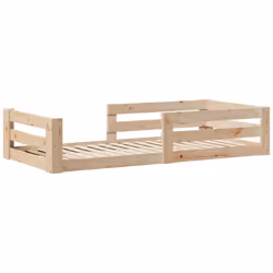 vidaXL Bed Frame without Mattress Bed Base Bedstead 100x200 cm Solid Wood Pine