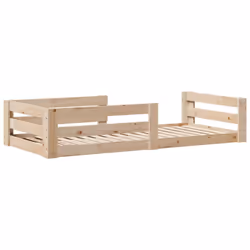 vidaXL Bed Frame without Mattress Bed 75x190 cm Small Single Solid Wood Pine - Additional view 5