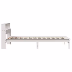 vidaXL Bookcase Bed without Mattress Wax Solid Wood Pine - white, 100 x 200 cm - Additional view 4