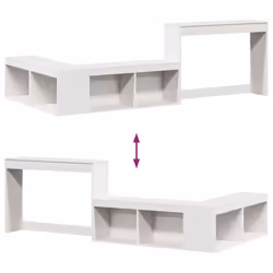 VidaXL 855757 nightstand/bedside table White - Additional view 7