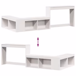 VidaXL 855760 nightstand/bedside table White - Additional view 7