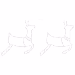 vidaXL Christmas Lights Reindeer Silhouette 2 pcs 35 LEDs Warm White