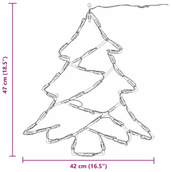 vidaXL Christmas Lights Christmas Decoration Fairy Light 2 pcs Warm White - Tree