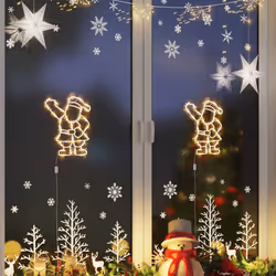 vidaXL Christmas Lights Christmas Decoration Fairy Light 2 pcs Warm White - Santa