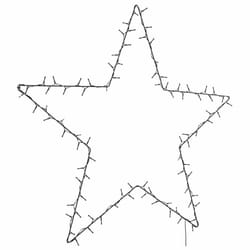 vidaXL Christmas Light Decorations Stake Light with Spikes Star Decor 50 LEDs - 90 x 87 cm