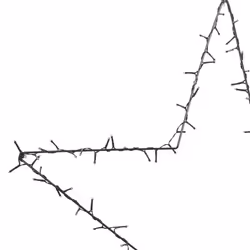 vidaXL Christmas Light Decorations Stake Light with Spikes Star Decor 50 LEDs - 90 x 87 cm - Additional view 5