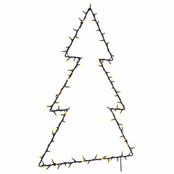 vidaXL Christmas Light Decorations Stake Light with Spikes Tree Decor 50 LEDs - 63 x 90 cm