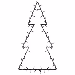 vidaXL Christmas Light Decorations Stake Light with Spikes Tree Decor 50 LEDs - 34 x 60 cm - Additional view 2
