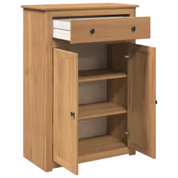 vidaXL Shoe Cabinet Shoe Storage Cupboard Shoe Shelf Holder Solid Wood Pine - Additional view 4