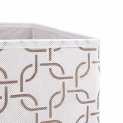 vidaXL Foldable Storage Boxes Storage Cube Storage Organiser Non-woven Fabric - cream, 4 pcs - Additional view 5