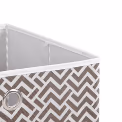 vidaXL Foldable Storage Boxes Storage Cube Storage Organiser Non-woven Fabric - brown, 10 pcs - Additional view 5
