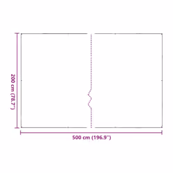 vidaXL Plant CoverÃÂ with Eyelets 1x4 m Polyethylene cover for garden bed - 2 x 5 m - Additional view 8