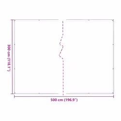 vidaXL Plant CoverÃÂ with Eyelets 1x4 m Polyethylene cover for garden bed - 3 x 5 m - Additional view 9