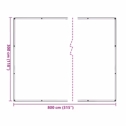 vidaXL Plant CoverÃÂ with Eyelets 1x4 m Polyethylene cover for garden bed - 3 x 8 m