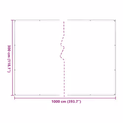 vidaXL Plant CoverÃÂ with Eyelets 1x4 m Polyethylene cover for garden bed - 3 x 10 m - Additional view 9