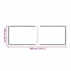 vidaXL Plant CoverÃÂ with Eyelets 1x8 m Polyethylene cover for garden bed - 1 x 3 m - Additional view 8