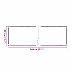 vidaXL Plant CoverÃÂ with Eyelets 1x8 m Polyethylene cover for garden bed - 1 x 8 m - Additional view 8