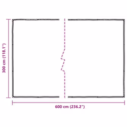 vidaXL Plant CoverÃÂ with Eyelets 1x8 m Polyethylene cover for garden bed - 3 x 6 m